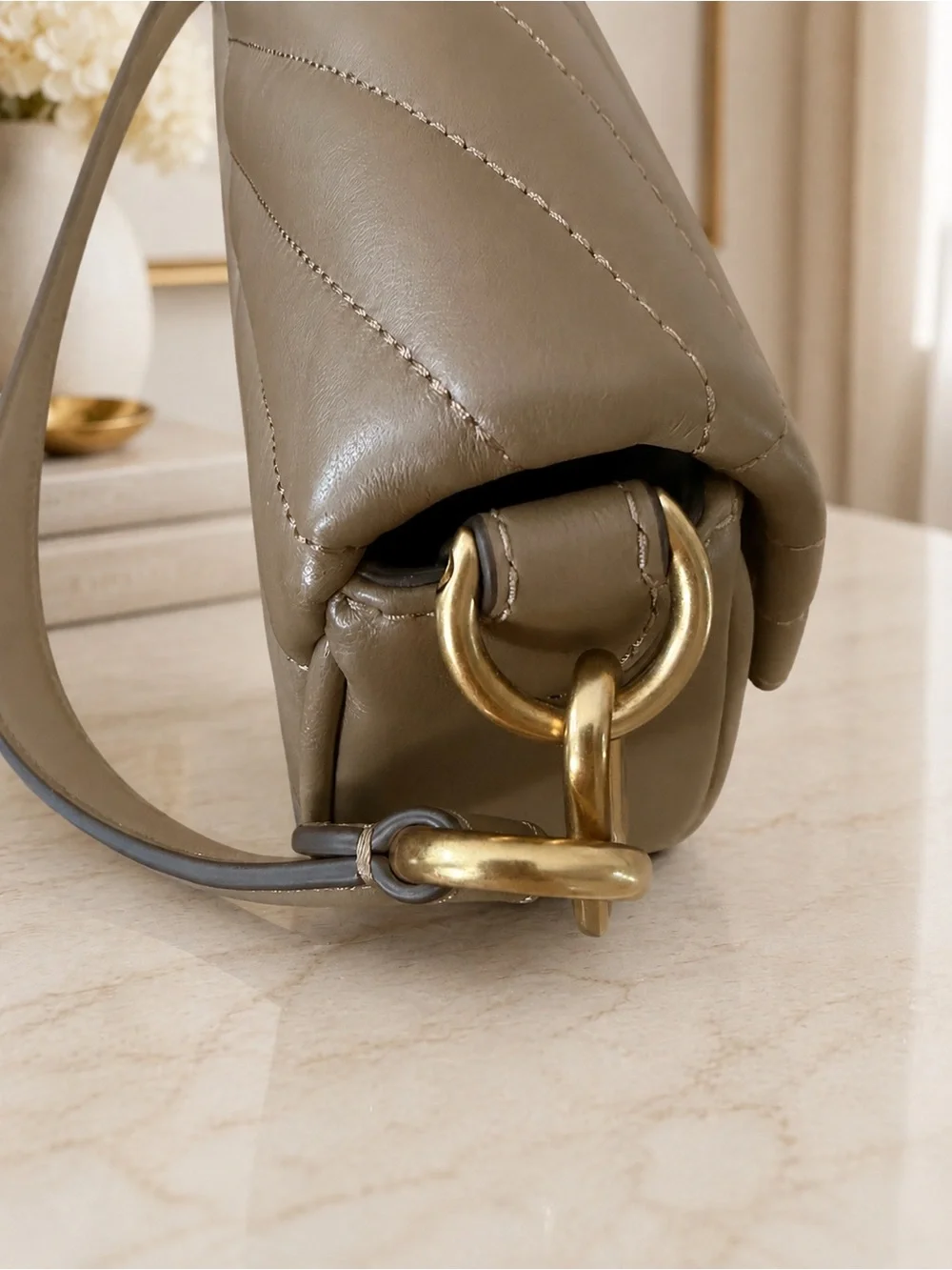 Tory Burch Kira Quilted Leather Shoulder/Crossbody Bag